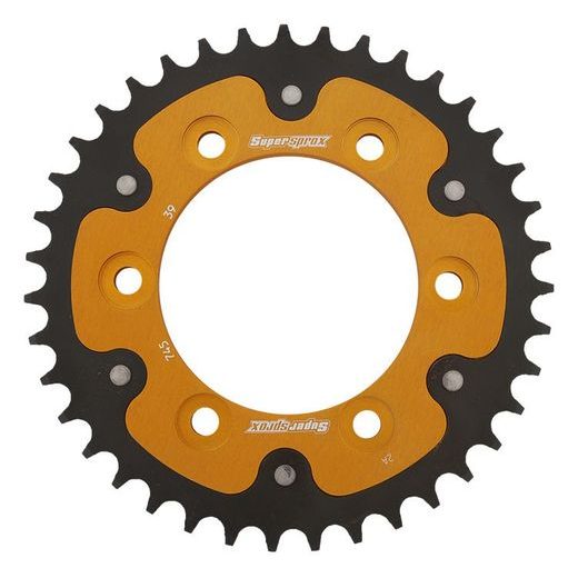 VERIŽNI SET EK - ZLAT CHAIN 525 MVXZ, X-RING (X, NX, QX, XS), CHK FRONT SPROCKET JT CHK RUBBER CUSHIONED, CHK REAR SPROCKET SUPERSPROX STEALTH ZA DUCATI MONSTER 1000 / S 2003-2005