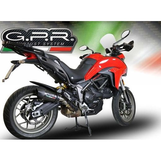 SLIP-ON EXHAUST GPR NEW GRAND PRIX EVO POPPY E5.D.139.GPAN.PO CARBON LOOK INCLUDING REMOVABLE DB KILLER AND LINK PIPE