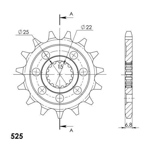 VERIŽNI SET D.I.D CHAIN - SREBRNA CHAIN 525 VX, X-RING (X, NX, QX, XS), CHK FRONT SPROCKET SUPERSPROX, CHK REAR SPROCKET SUPERSPROX ZA ROYAL ENFIELD INTERCEPTOR 650 2019-2024