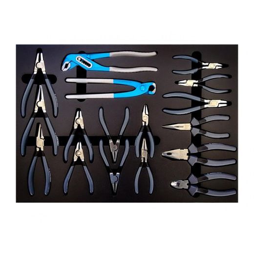 PLIERS, TOWER PINCERS AND CUTTING NIPPERS SET LV8 EUT-FK-C3