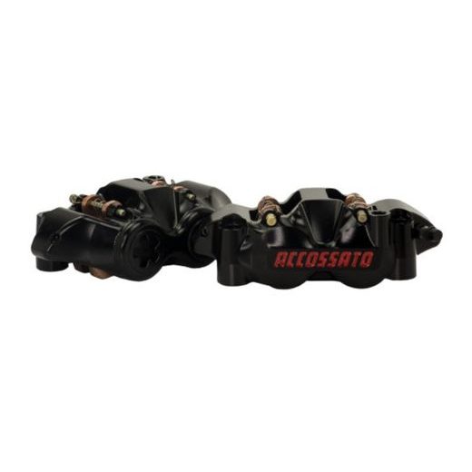 RADIAL BRAKE CALIPER ACCOSSATO CNC-WORKED MONOBLOCK PZ001 108 MM PISTONS IN TITANIUM