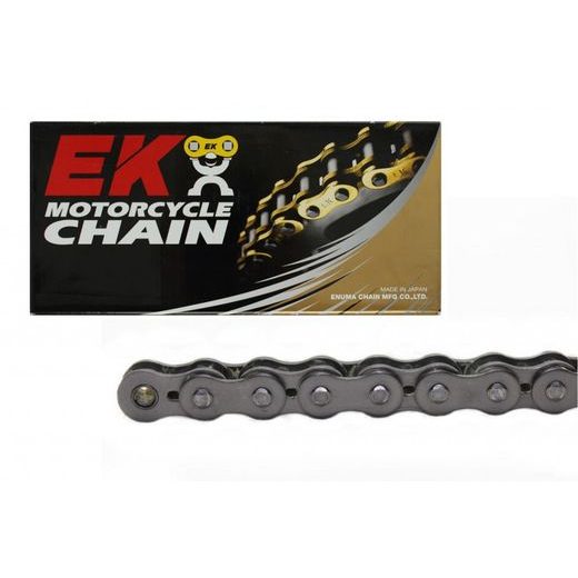 VERIŽNI SET EK - SREBRNA CHAIN 420 SH, NON-SEALED, CHK FRONT SPROCKET JT, CHK REAR SPROCKET JT ZA YAMAHA TT-R 110 E 2008-2025