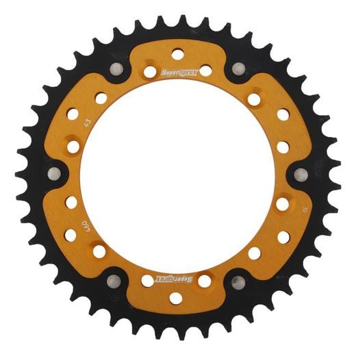 VERIŽNI SET EK - SREBRNA CHAIN 520 SRX, X-RING (X, NX, QX, XS), CHK FRONT SPROCKET SUPERSPROX, CHK REAR SPROCKET SUPERSPROX STEALTH ZA KAWASAKI KX 500 1983