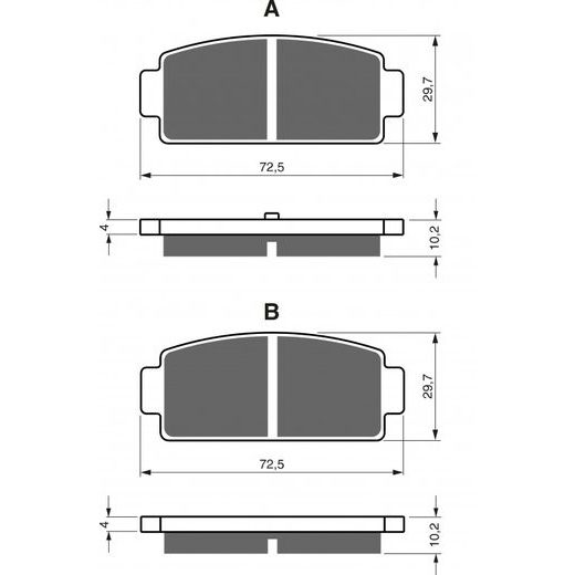ZAVORNE OBLOGE GOLDFREN 362 S33 OFF-ROAD REAR