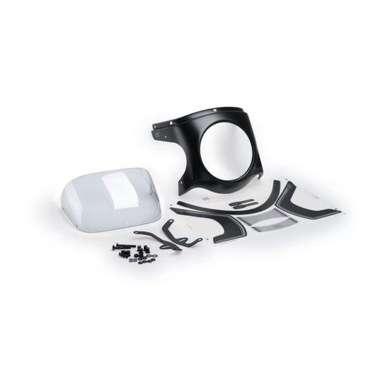 WINDSHIELD UNIVERSAL PUIG SEMI-FAIRING 9516W CARBON LOOK PROZORNA