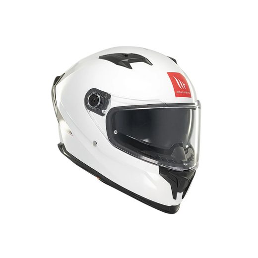 HELMET MT HELMETS BRAKER SV SOLID A0 GLOSS PEARL WHITE L