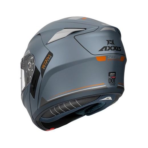 FLIP UP HELMET AXXIS STORM SV S GENUINE C2 MATT GRAY XXL