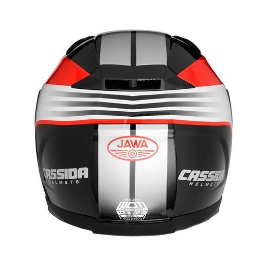 INTEGRALNA ČELADA CASSIDA APEX JAWA RED / BLACK / GREY M