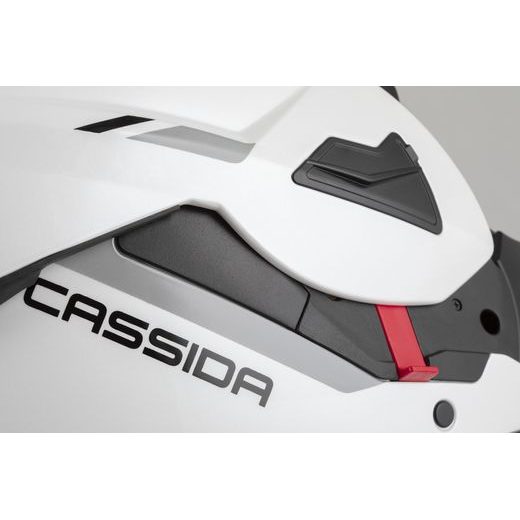 INTEGRALNA ČELADA CASSIDA MULTIFLIP SOLID BLACKOUT PEARL WHITE/BLACK M
