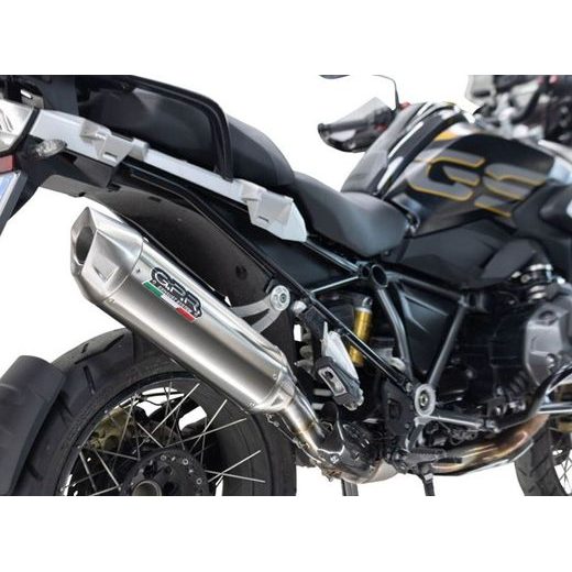 SLIP-ON EXHAUST GPR FURORE-X ACCIAIO INOX E5.H.264.1.FUXIO BRUSHED STAINLESS STEEL INCLUDING REMOVABLE DB KILLER AND LINK PIPE