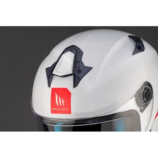 INTEGRALNA ČELADA MT HELMETS TARGO S SOLID A0 GLOSS PEARL WHITE M