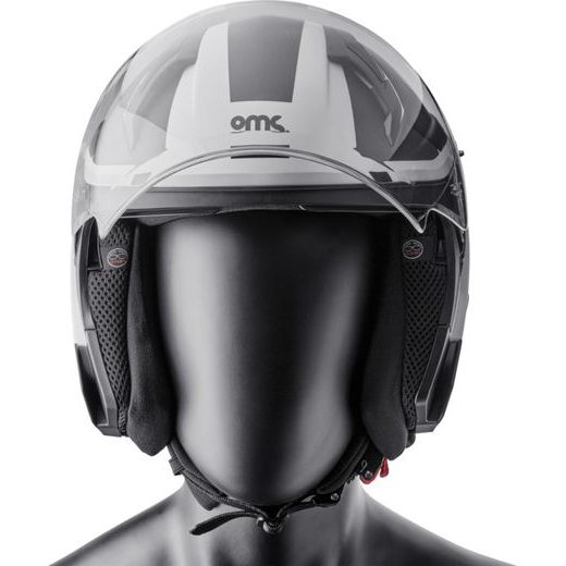 JET ČELADA GMS VECTUS ZG11601 BLACK-WHITE XL