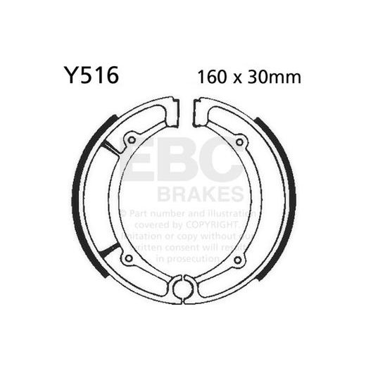 BRAKE SHOE SET EBC Y516 INCLUDINGS SPRINGS