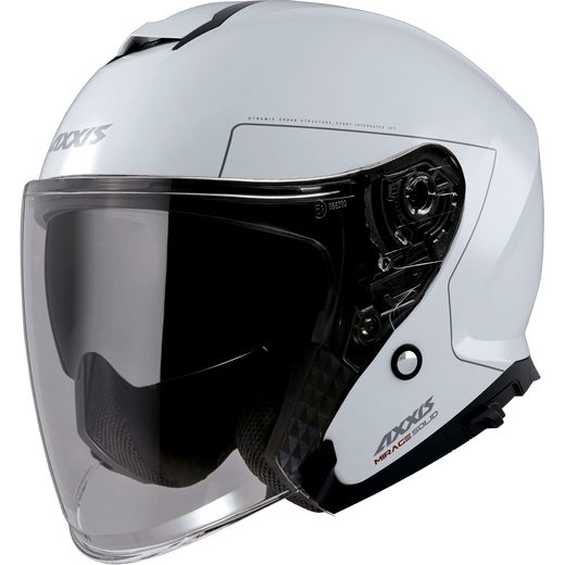 JET HELMET AXXIS MIRAGE SV ABS SOLID WHITE GLOSS S