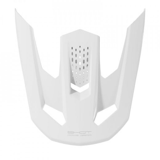 HELMET PEAK SHOT SPEED SOLID A05-21OB-S02-P01 WHITE GLOSSY