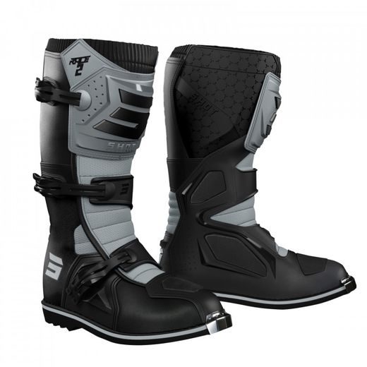 OBUTEV SHOT RACE 2 A09-24D1-A06-46 BLACK / GREY 46