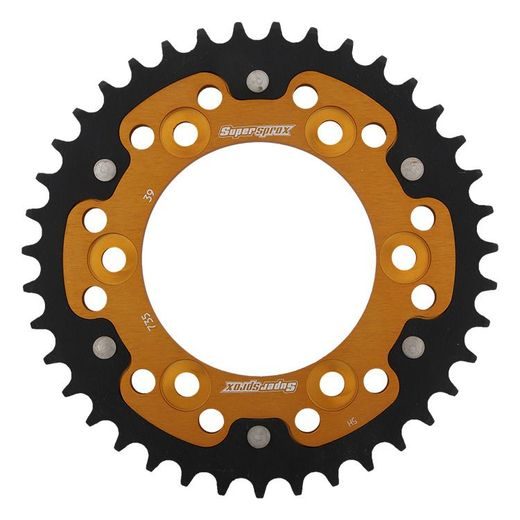 VERIŽNI SET EK - ZLAT CHAIN 520 MVXZ, X-RING (X, NX, QX, XS), CHK FRONT SPROCKET JT CHK RUBBER CUSHIONED, CHK REAR SPROCKET SUPERSPROX STEALTH ZA DUCATI SUPERSPORT 800 2003-2007