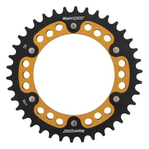 VERIŽNI SET EK - ZLAT CHAIN 525 MVXZ, X-RING (X, NX, QX, XS), CHK FRONT SPROCKET JT CHK RUBBER CUSHIONED, CHK REAR SPROCKET SUPERSPROX STEALTH ZA KAWASAKI ZR-7 (S) 750 1999-2004