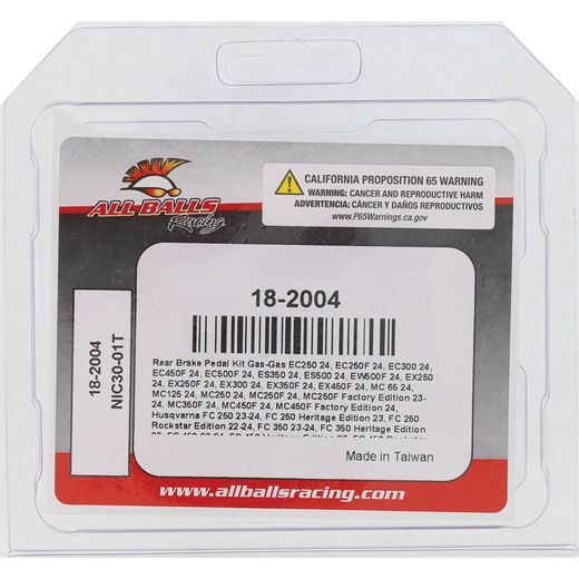 SET ZA ZADNJI ZAVORNI PEDAL ALL BALLS RACING RBP18-2004