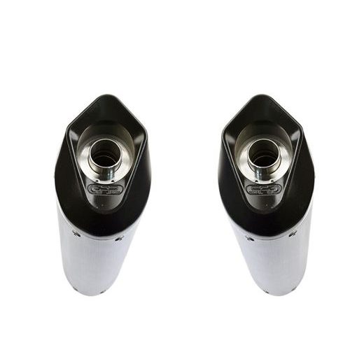 DUAL SLIP-ON EXHAUST GPR FURORE NERO H.49.CAT.FUNE MATTE BLACK INCLUDING REMOVABLE DB KILLERS, LINK PIPES AND CATALYSTS