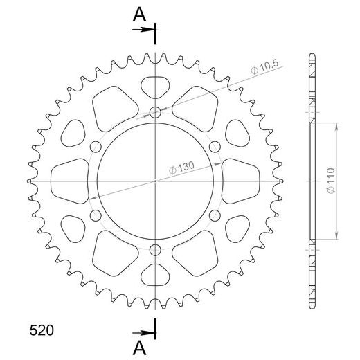 VERIŽNI SET EK - SREBRNA CHAIN 520 SRO, O-RING, CHK FRONT SPROCKET JT CHK RUBBER CUSHIONED, CHK REAR SPROCKET SUPERSPROX ZA KAWASAKI VERSYS X 300 2017-2023