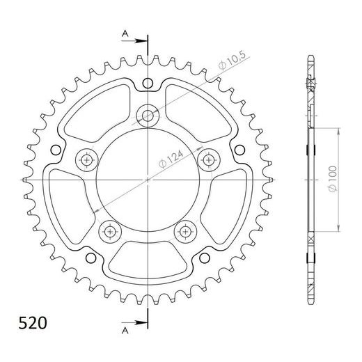 VERIŽNI SET EK - ZLAT CHAIN 520 ZVX, X-RING (X, NX, QX, XS), CHK FRONT SPROCKET JT CHK RUBBER CUSHIONED, CHK REAR SPROCKET SUPERSPROX STEALTH ZA DUCATI MONSTER 937 (ABS) 2021-2024