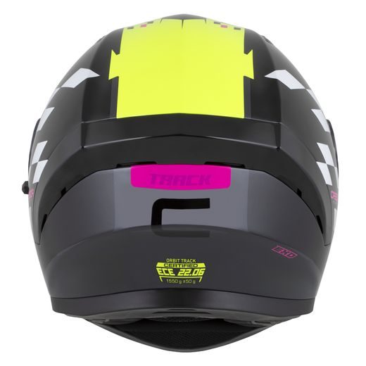 INTEGRALNA ČELADA CASSIDA ORBIT TRACK BLACK/PINK/VIOLET/YELLOW FLUO/WHITE XS