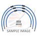 STANDARD FRONT BRAKE HOSE KIT VENHILL POWERHOSEPLUS SUZ-6002FB-SB (3 CEVI V KOMPLETU) SOLID BLUE HOSES, BLACK FITTINGS