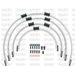 STANDARD FRONT BRAKE HOSE KIT VENHILL POWERHOSEPLUS SUZ-5004FB-WT (4 CEVI V KOMPLETU) WHITE HOSES, BLACK FITTINGS