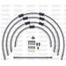 STANDARD FRONT BRAKE HOSE KIT VENHILL POWERHOSEPLUS KAW-5007FB (5 CEVI V KOMPLETU) CLEAR HOSES, BLACK FITTINGS