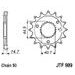 VERIŽNI SET EK - ČRN CHAIN 530 MVXZ, X-RING (X, NX, QX, XS), CHK FRONT SPROCKET JT, CHK REAR SPROCKET JT ZA HARLEY DAVIDSON XLH 883 SPORTSTER 1991-1992