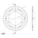 VERIŽNI SET EK - SREBRNA CHAIN 520 SRX, X-RING (X, NX, QX, XS), CHK FRONT SPROCKET JT CHK RUBBER CUSHIONED, CHK REAR SPROCKET SUPERSPROX STEALTH ZA YAMAHA XT 660 R 2004-2015