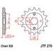VERIŽNI SET EK - SREBRNA CHAIN 520 DEX, X-RING (X, NX, QX, XS), CHK FRONT SPROCKET JT, CHK REAR SPROCKET JT ZA HONDA CA 125 REBEL 1995-2000