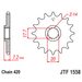 VERIŽNI SET EK - SREBRNA CHAIN 420 DEH, NON-SEALED, CHK FRONT SPROCKET JT, CHK REAR SPROCKET JT ZA YAMAHA YZ 65 2018-2025