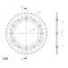 VERIŽNI SET EK - ZLAT CHAIN 520 MVXZ, X-RING (X, NX, QX, XS), CHK FRONT SPROCKET SUPERSPROX, CHK REAR SPROCKET SUPERSPROX STEALTH ZA HUSABERG FS 650 E 2003-2008