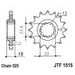 VERIŽNI SET EK - SREBRNA CHAIN 525 SRO, O-RING, CHK FRONT SPROCKET JT, CHK REAR SPROCKET JT ZA KAWASAKI ZX-6R 600 NINJA (<2002) 1995-1997