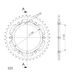 REAR SPROCKET SUPERSPROX STEALTH RST-498:40-SLV SREBRNA 40T, 525