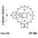 VERIŽNI SET D.I.D CHAIN - ZLAT CHAIN 520 ERT, NON-SEALED, CHK FRONT SPROCKET JT, CHK REAR SPROCKET JT ZA KAWASAKI KX 250 2T 1990-1991