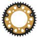 VERIŽNI SET EK - ZLAT CHAIN 525 MVXZ, X-RING (X, NX, QX, XS), CHK FRONT SPROCKET JT CHK RUBBER CUSHIONED, CHK REAR SPROCKET SUPERSPROX STEALTH ZA APRILIA RSV 1000 R (MILLE) 2004-2009