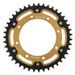 VERIŽNI SET EK - ZLAT CHAIN 520 MVXZ, X-RING (X, NX, QX, XS), CHK FRONT SPROCKET SUPERSPROX, CHK REAR SPROCKET SUPERSPROX STEALTH ZA KAWASAKI KLR 650 1987-1989