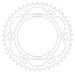 VERIŽNI SET EK - ZLAT CHAIN 525 MVXZ, X-RING (X, NX, QX, XS), CHK FRONT SPROCKET JT CHK RUBBER CUSHIONED, CHK REAR SPROCKET SUPERSPROX ZA TRIUMPH TIGER 800 / SPORT 2011-2016