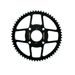 VERIŽNI SET EK - SREBRNA CHAIN 420 DEH, NON-SEALED, CHK FRONT SPROCKET SUPERSPROX, CHK REAR SPROCKET SUPERSPROX ZA YAMAHA TZR 50 2007-2012