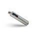 BOLT-ON SILENCER GPR INOX TONDO S.28.CAT.IT BRUSHED STAINLESS STEEL INCLUDING REMOVABLE DB KILLER AND CATALYST