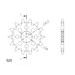 VERIŽNI SET EK - SREBRNA CHAIN 520 SRO, O-RING, CHK FRONT SPROCKET SUPERSPROX, CHK REAR SPROCKET JT ZA YAMAHA MT-03 320 2016-2024