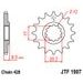 VERIŽNI SET EK - ZLAT CHAIN 428 SRX, X-RING (X, NX, QX, XS), CHK FRONT SPROCKET JT, CHK REAR SPROCKET JT ZA KTM SX 85 2004-2017