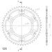 VERIŽNI SET EK - SREBRNA CHAIN 525 MVXZ, X-RING (X, NX, QX, XS), CHK FRONT SPROCKET SUPERSPROX, CHK REAR SPROCKET SUPERSPROX STEALTH ZA HONDA XL 600 V TRANSALP 1987-1988