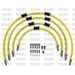 STANDARD FRONT BRAKE HOSE KIT VENHILL POWERHOSEPLUS SUZ-5004FB-YE (4 CEVI V KOMPLETU) YELLOW HOSES, BLACK FITTINGS