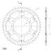 REAR SPROCKET SUPERSPROX STEALTH RST-479:47-GLD ZLATA 47T, 530