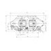 RADIAL BRAKE CALIPER ACCOSSATO CNC-WORKED MONOBLOCK PZ001 108 MM PISTONS IN TITANIUM