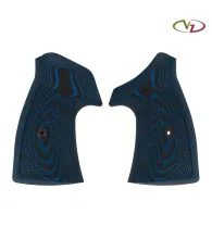 Střenky VZ Grips Smith & Wesson N rám round butt Tactical Diamonds conversion - Black Blue